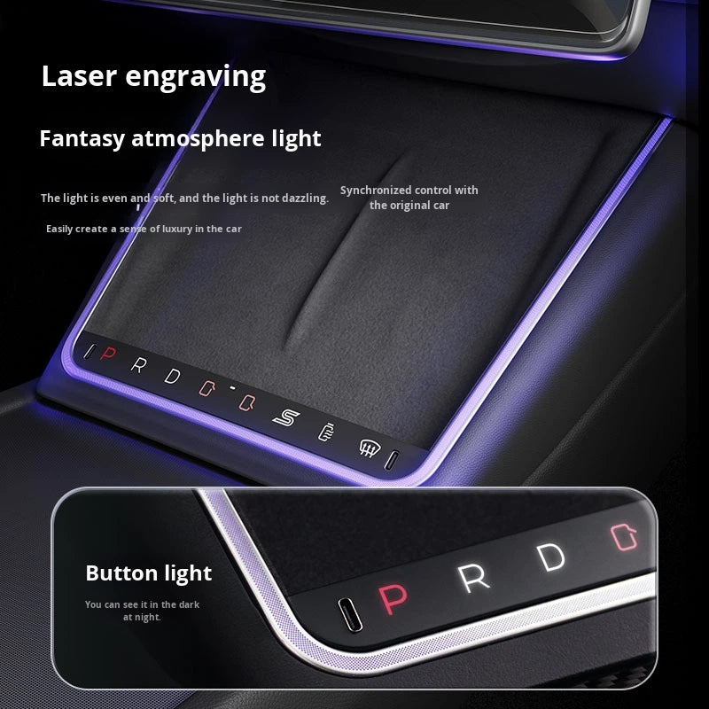 Wireless Charger Ambient Button for Tesla Model 3/Y Dock