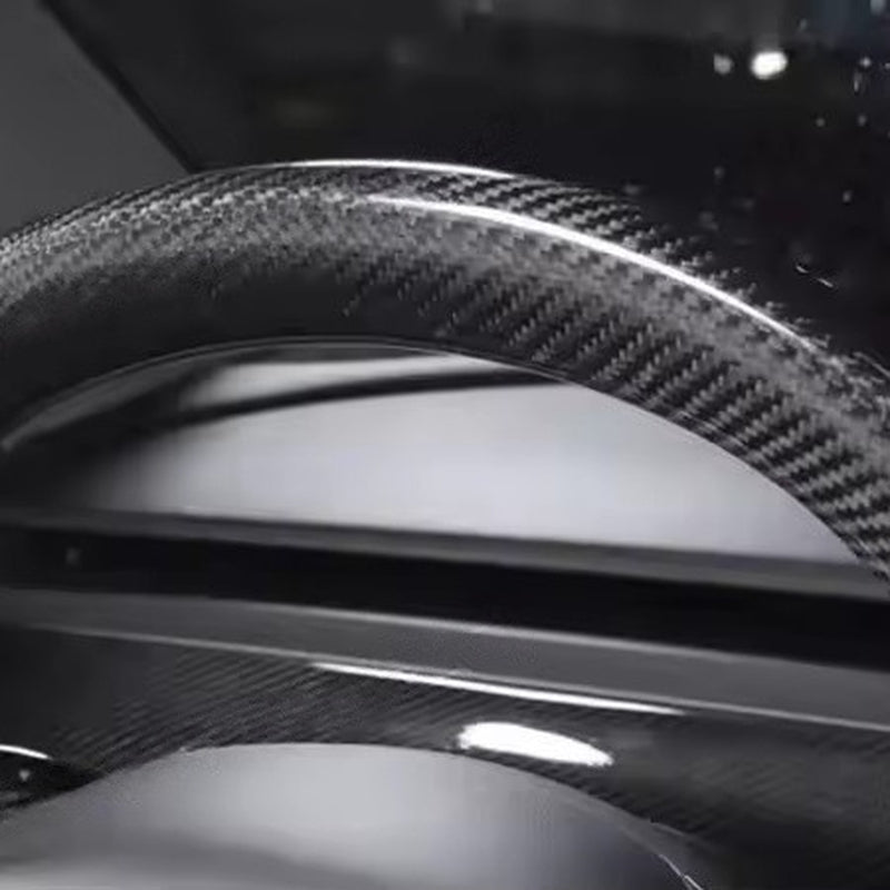 Carbon Fiber Steering Wheel Trim Set for Tesla Model 3/Y
