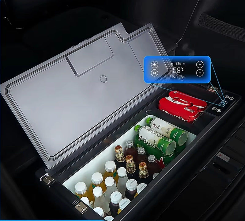 Smart Large-Capacity Fridge/Freezer for Tesla Model X Camping