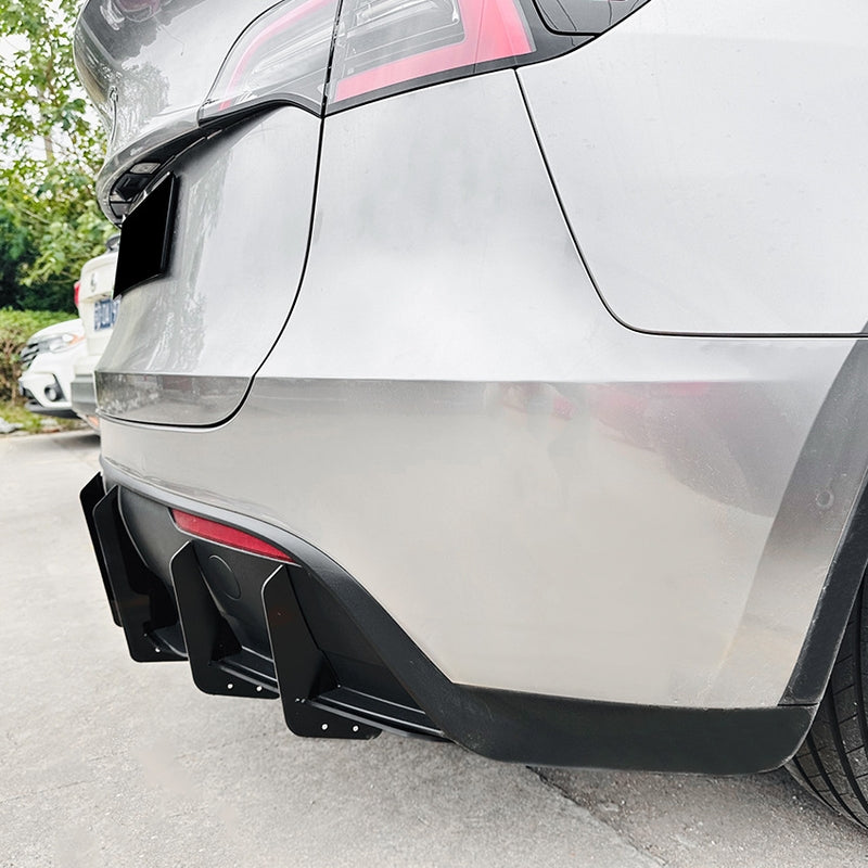PP Rear Lip Spoiler & Wind Knife Sticker for Tesla Model Y
