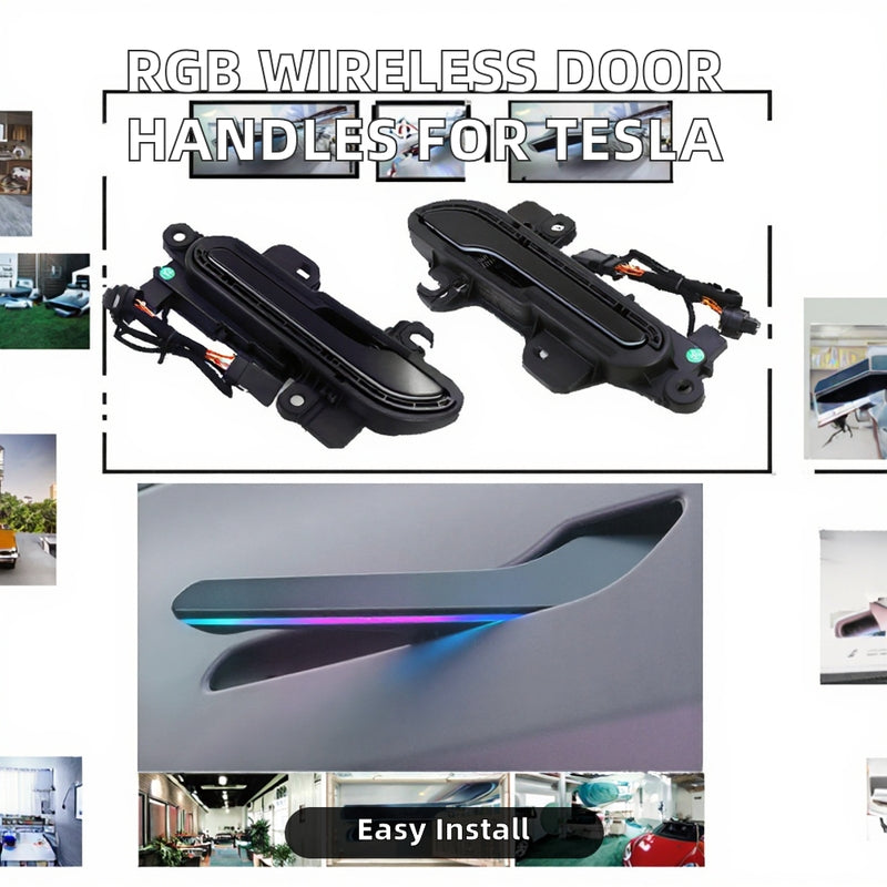 RGB Wireless Door Handle for Tesla Model 3/Y Smart Exterior