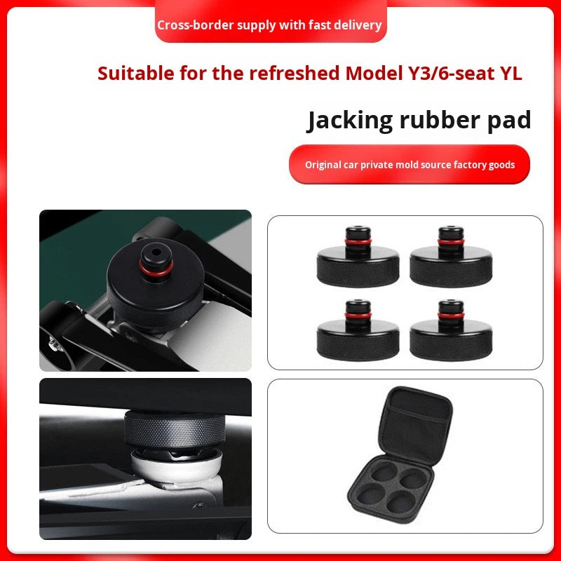 4Pcs Rubber Jack Pads Set for Tesla Model 3/Y with Storage Case