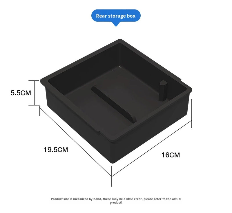 Double Layer Silent Storage Box for Tesla Model 3/Y Console