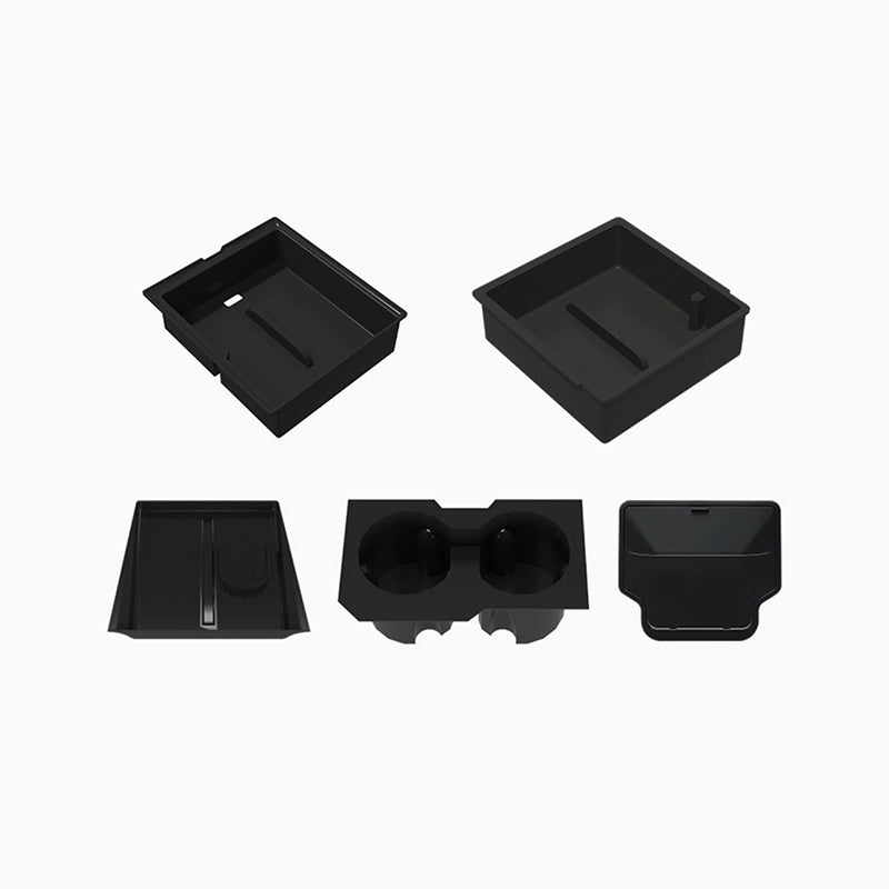 Double Layer Silent Storage Box for Tesla Model 3/Y Console