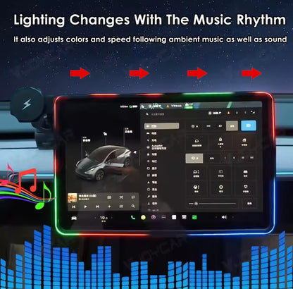 Screen Protection Strip for Tesla Model 3/Y with Ambient Light