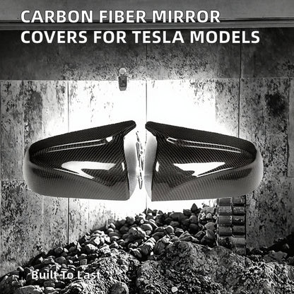 Carbon Fiber Mirror Covers for Tesla Model 3/Y/S/X-Easy