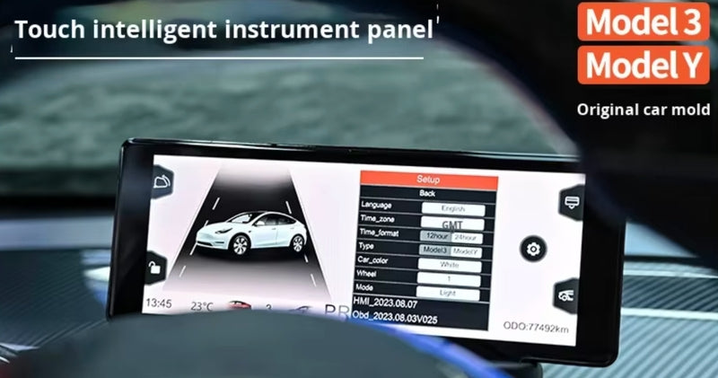 LED Touchscreen HUD Navigation Display for Tesla Model 3/Y