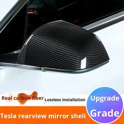 Carbon Fiber Rearview Mirror Housing for Tesla Model 3/Y