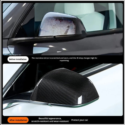 Carbon Fiber Rearview Mirror Housing for Tesla Model 3/Y