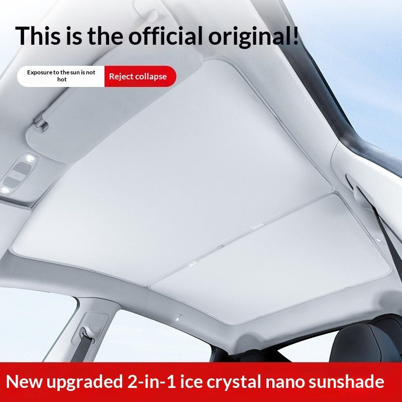 Retractable Sunshade for Tesla Model 3/Y Roof