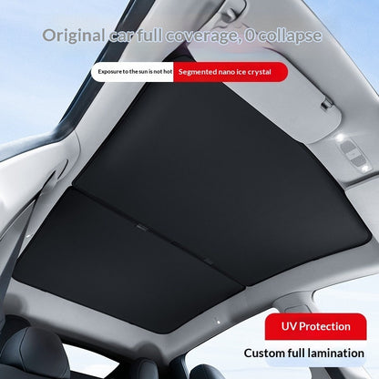 Retractable Sunshade for Tesla Model 3/Y Roof