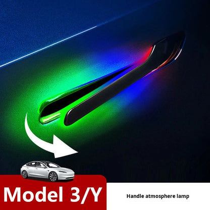 Electric Door Handle with Ambient Light for Tesla Model 3/Y
