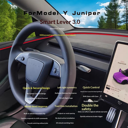 Smart Gear Shift Lever for Tesla Model 3/Y Highland Juniper