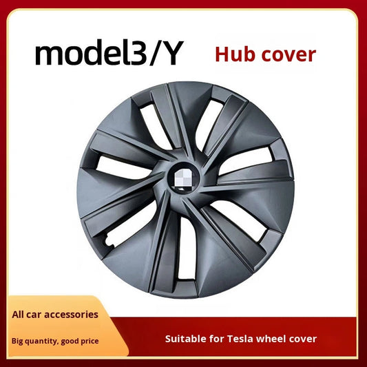 19-Inch Matte Black Hub Cover for Tesla Model 3/Y 1044235
