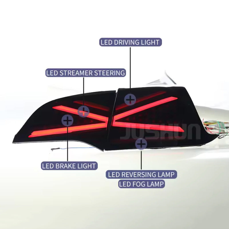 Smoke Sequential Turn Signal for Tesla 3/Y 2018-2023 Plug-in