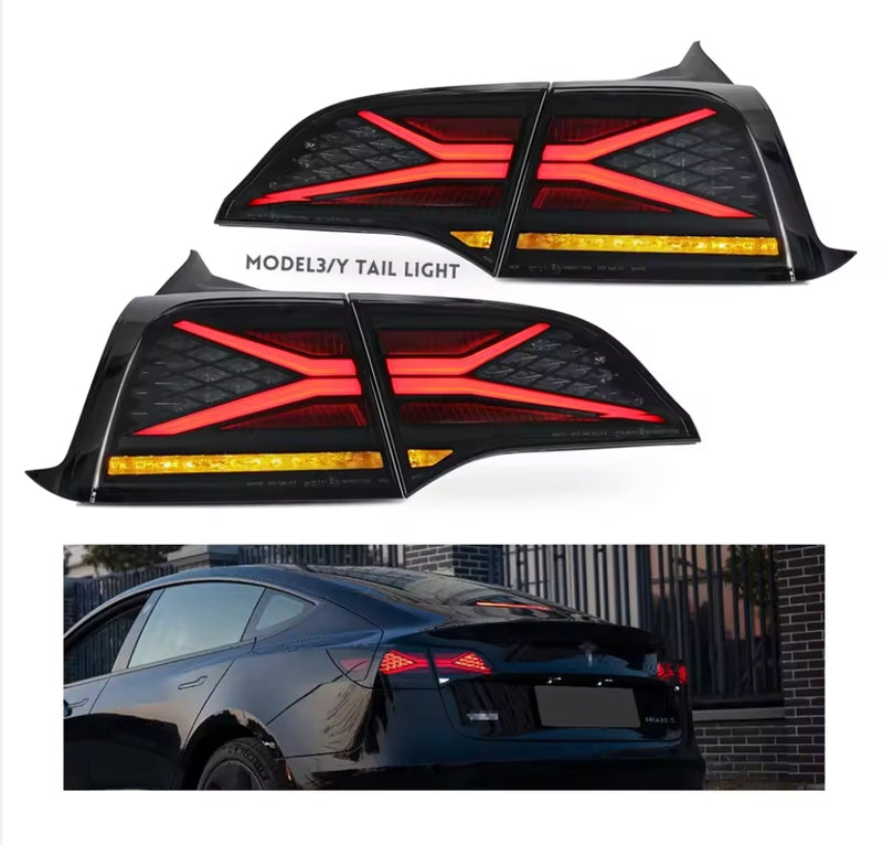 Smoke Sequential Turn Signal for Tesla 3/Y 2018-2023 Plug-in