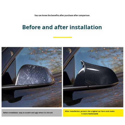 Carbon Fiber Rearview Mirror Cover for Tesla Model 3/Y
