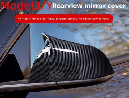 Carbon Fiber Rearview Mirror Cover for Tesla Model 3/Y