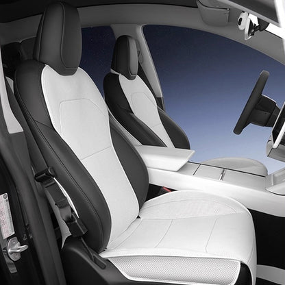 Half-Enclosed Leather Seat Cushion for Tesla Model 3/Y