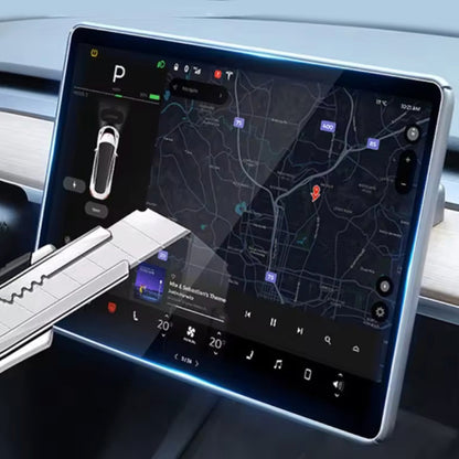 4K Frosted Tempered Glass Screen Protector for Tesla Model 3/Y