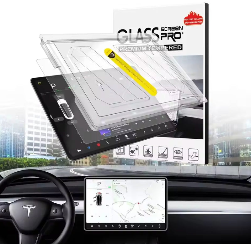 Matte/HD Tempered Glass Screen Protector for Tesla Model 3/Y