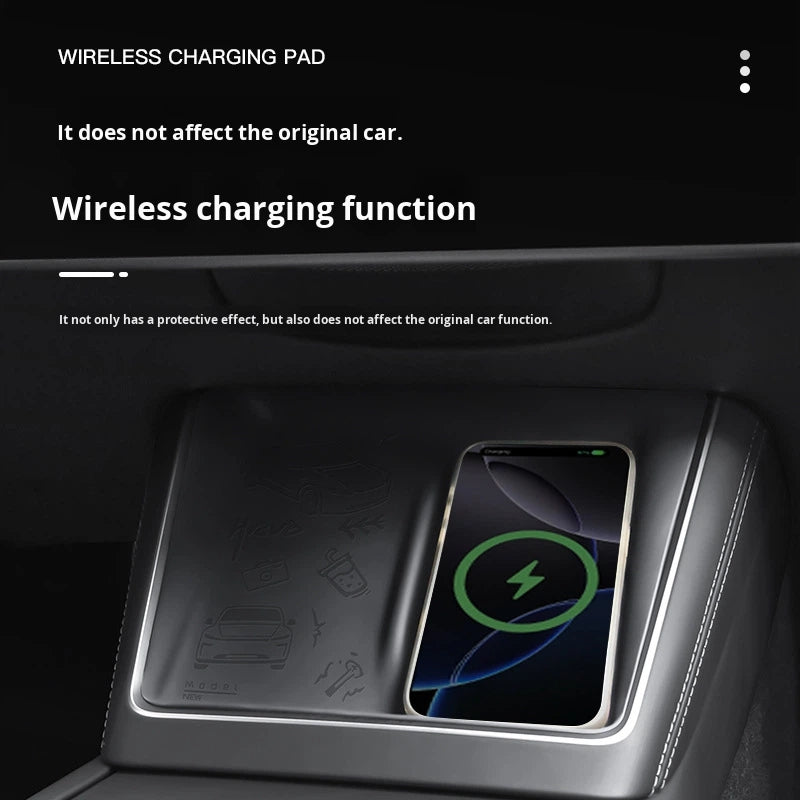 Wireless Charging Pad for Tesla Model 3/Y Center Console