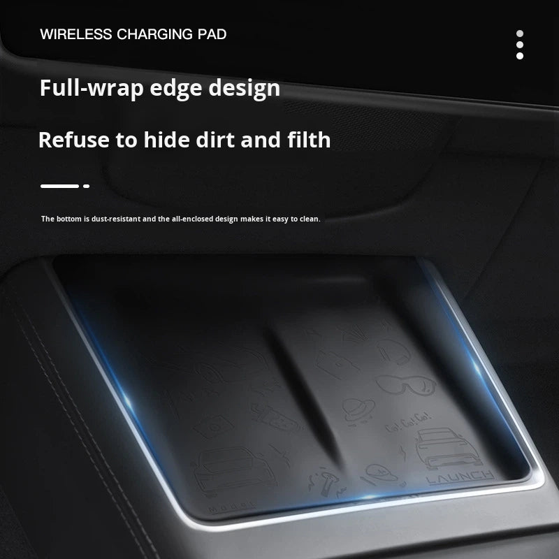 Wireless Charging Pad for Tesla Model 3/Y Center Console