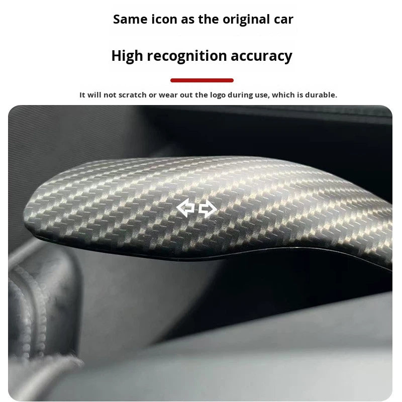 Carbon Fiber Shift Knob Cover for Tesla Model 3/Y