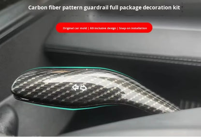 Carbon Fiber Shift Knob Cover for Tesla Model 3/Y