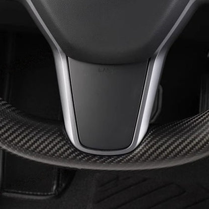 Carbon Fiber Steering Wheel Trim Set for Tesla Model 3/Y
