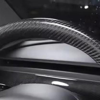 Carbon Fiber Steering Wheel Trim Set for Tesla Model 3/Y