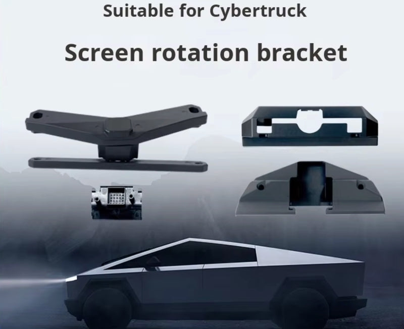 Black Rotating Screen Mount for Tesla Cybertruck