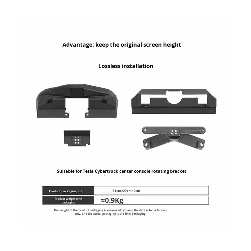 Black Rotating Screen Mount for Tesla Cybertruck