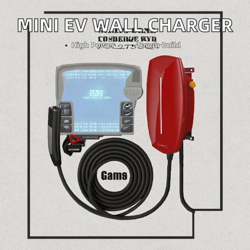 Mini EV Wallbox Charger 32A-48A with UK Socket for Tesla