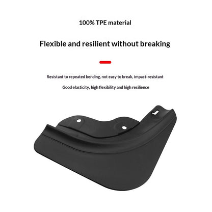 No-Drill Plastic Mudguards for Tesla Model Y