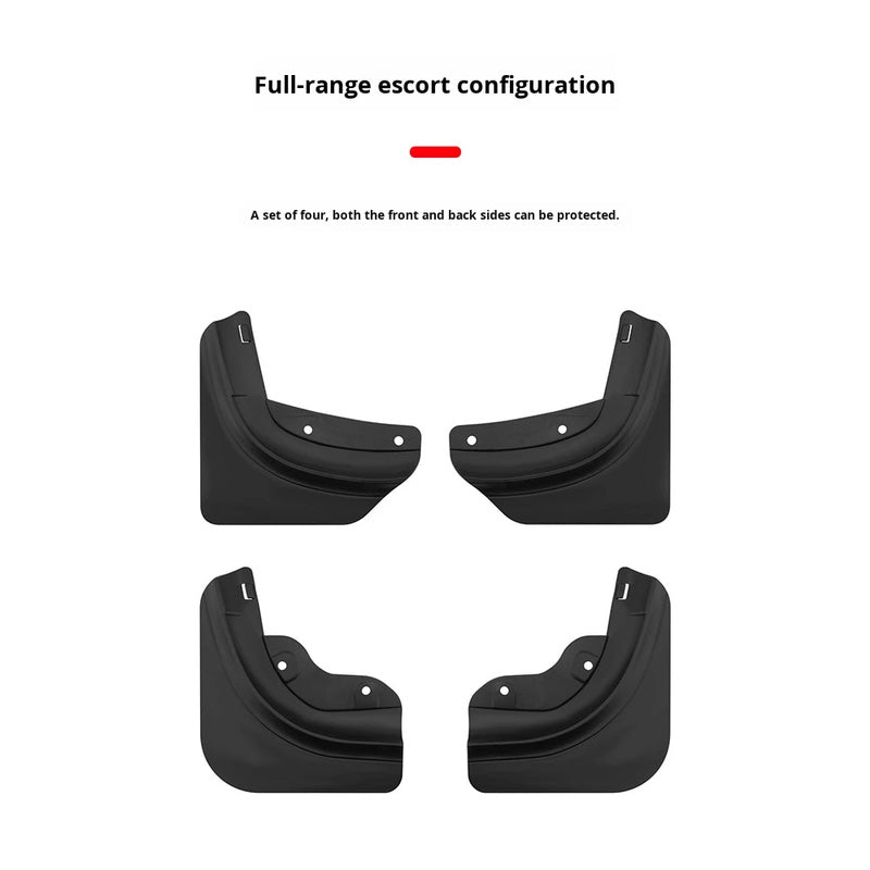 No-Drill Plastic Mudguards for Tesla Model Y