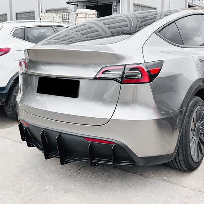 PP Rear Lip Spoiler & Wind Knife Sticker for Tesla Model Y