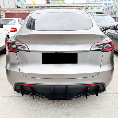 PP Rear Lip Spoiler & Wind Knife Sticker for Tesla Model Y