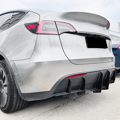 PP Rear Lip Spoiler & Wind Knife Sticker for Tesla Model Y