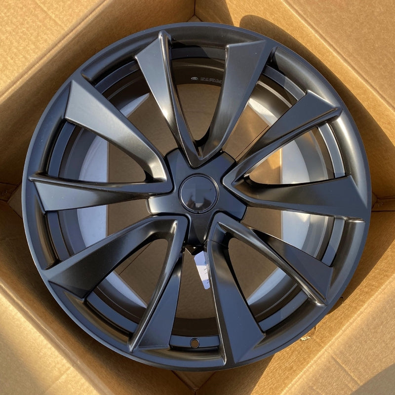 20-Inch Matte Black Forged Wheels for Tesla Model Y