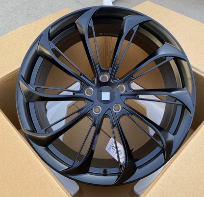 20-Inch Matte Black Forged Wheels for Tesla Model Y