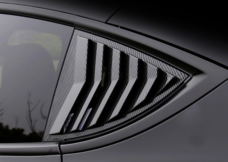 Carbon Fiber Louver Rear Window Set for Tesla Model Y