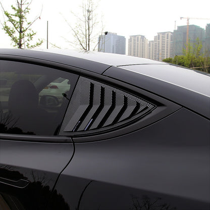 Carbon Fiber Louver Rear Window Set for Tesla Model Y