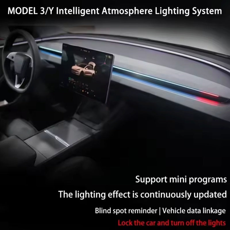 BSD Smart Ambient Light for 2025 Tesla Model Y Juniper Console