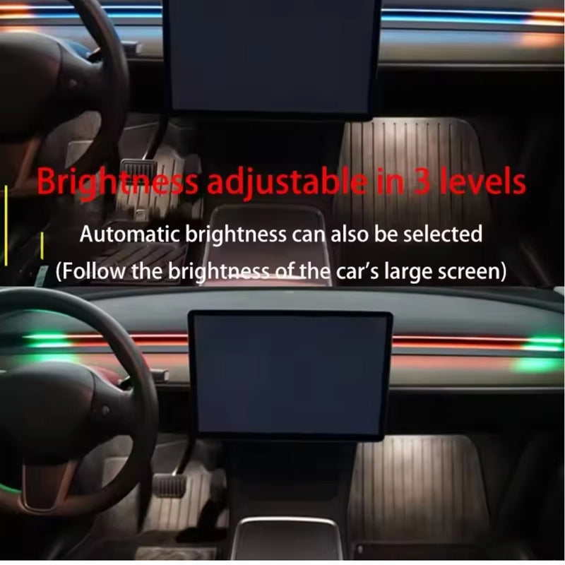 BSD Smart Ambient Light for 2025 Tesla Model Y Juniper Console