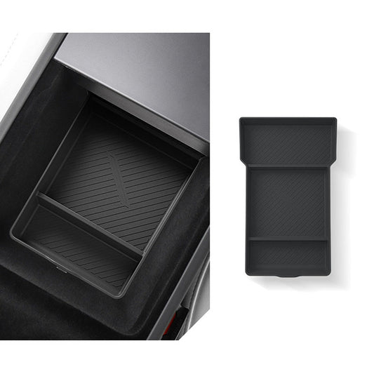 Silicone Armrest Box Bottom Pad for Tesla Model 3/Y