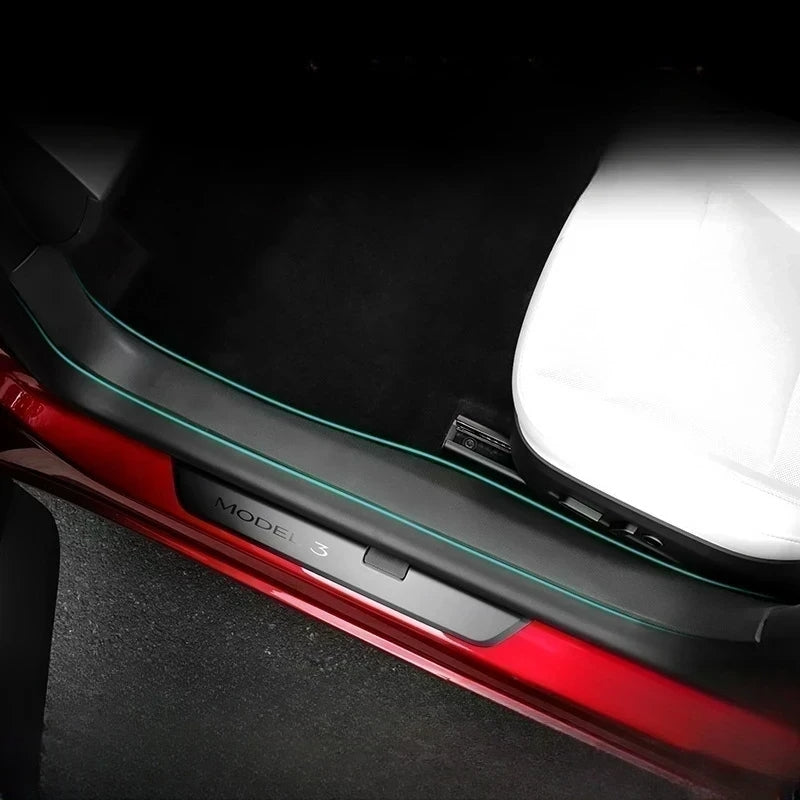 3D TPE Rear Console Kick Mat for Tesla Model 3 2023