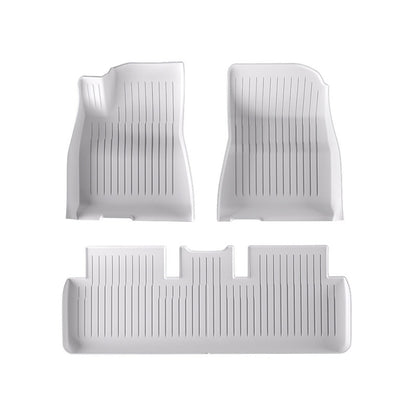 3D TPE Floor Mats for Tesla Model 3 White