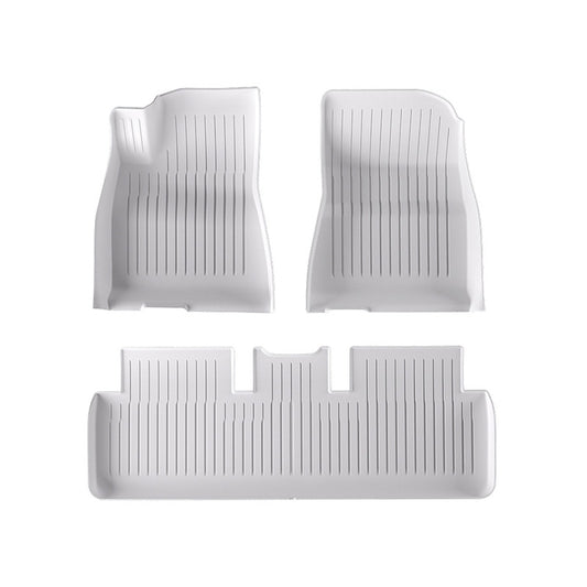 3D TPE Floor Mats for Tesla Model 3 White