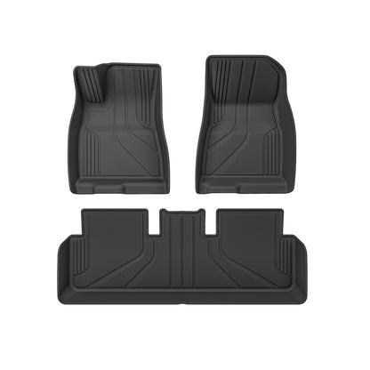 Classic Stripe 3D TPE Floor Mats for Tesla Model 3 2024